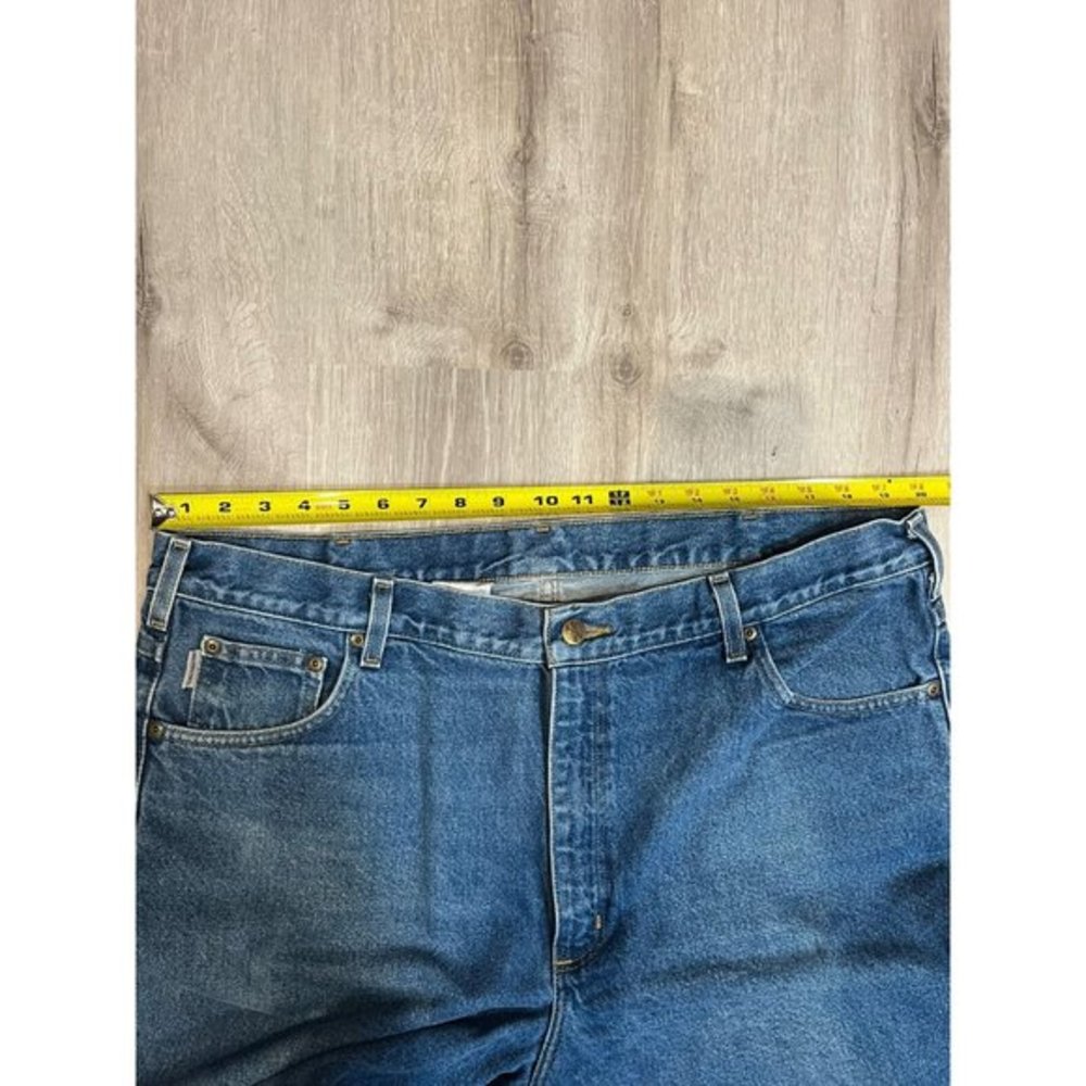 Carhartt B17 DST Jeans Men's‎ 42x32 Relaxed Fit Straight Leg Denim Blue - Picture 4 of 7